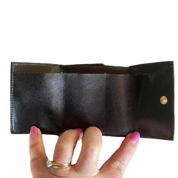 MANNELLI Florence Tri-Fold Black Small Wallet - Picture 5 of 16